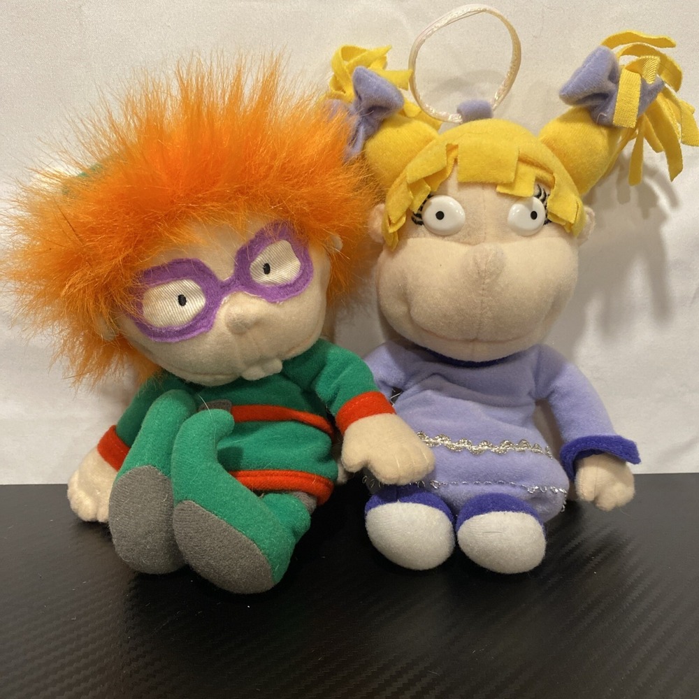 Vintage 1997 Rugrats‎ Holiday Beanbag Plush Set TOMMY, CHUCKIE, ANGELICA